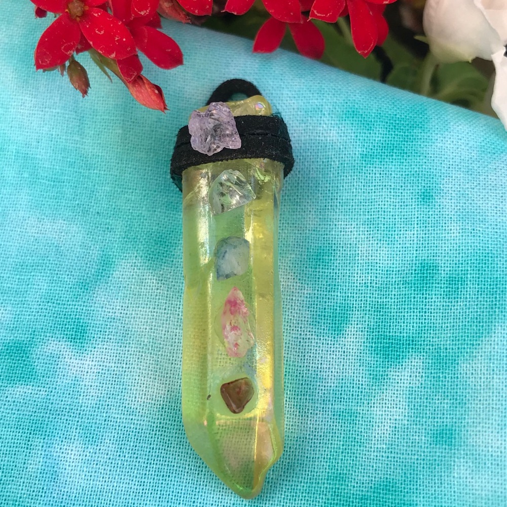 Quartz yellow sheer crystal